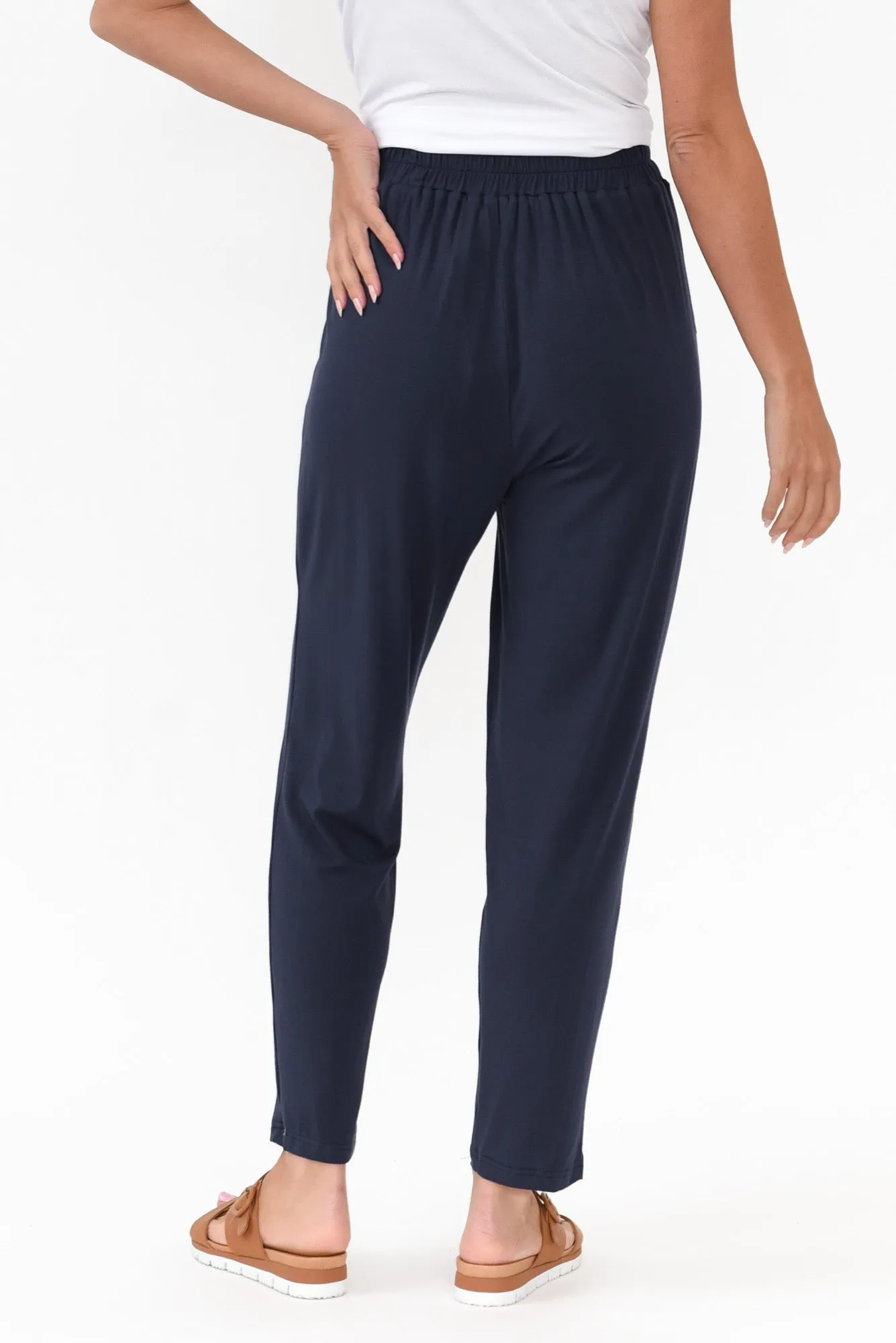 Alabama Navy Modal Straight Leg Pants