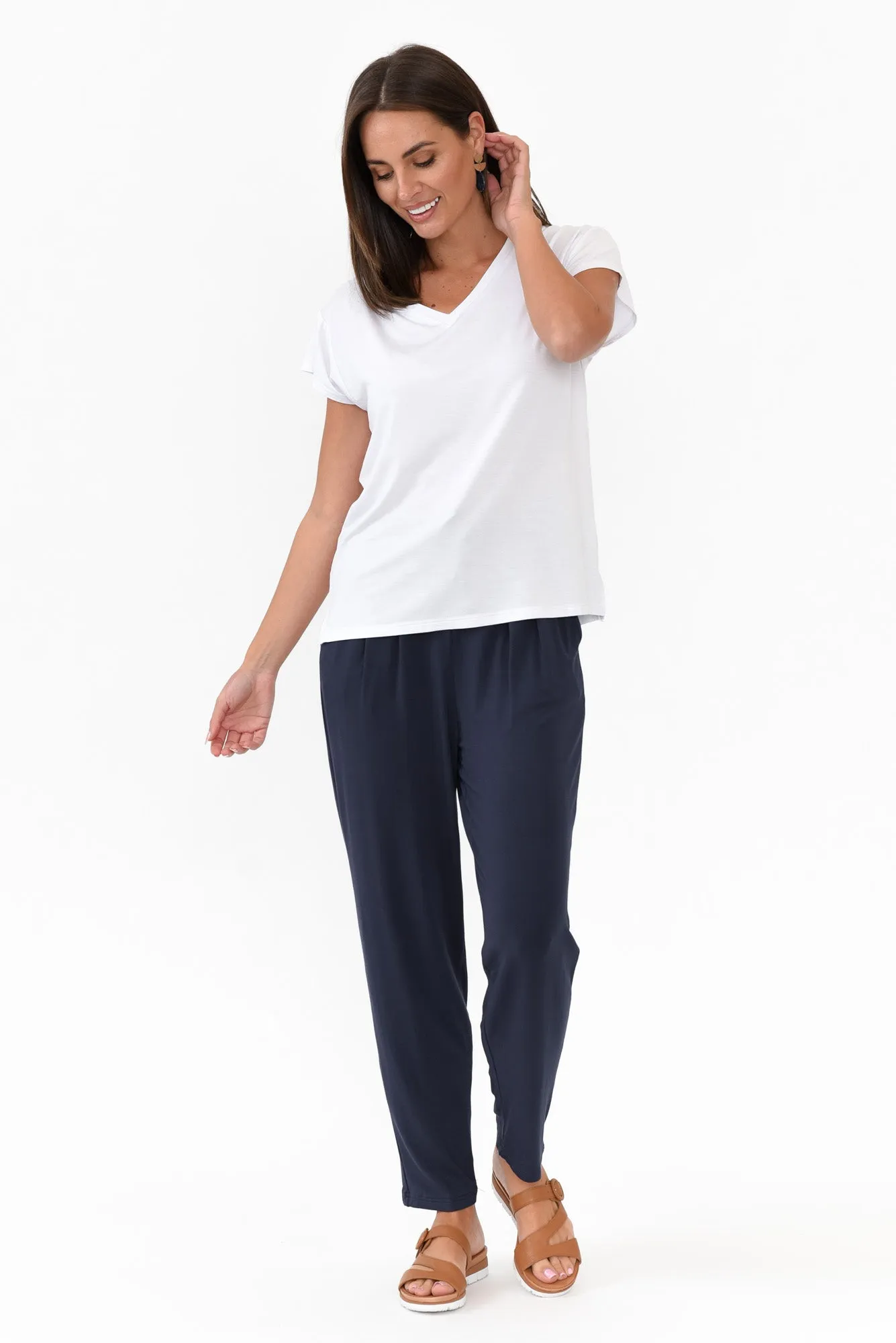 Alabama Navy Modal Straight Leg Pants