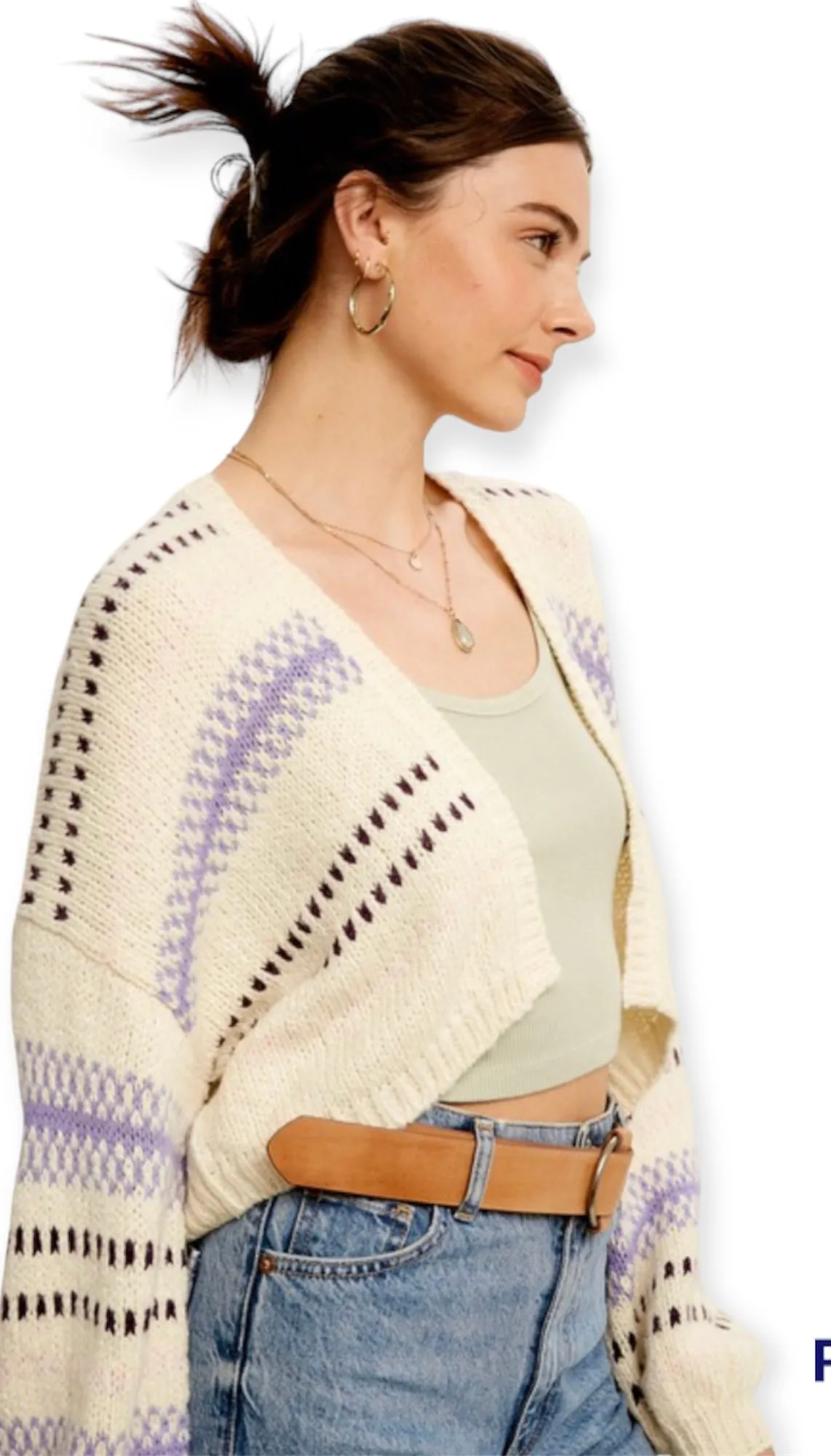 Aura Sweater Crop Cardigan