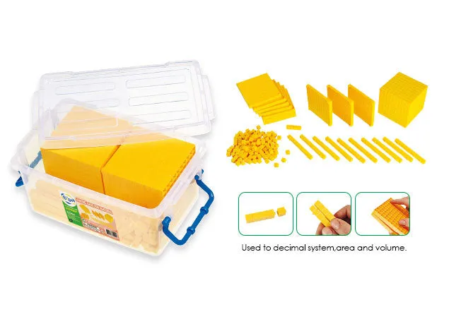 Base Ten Yellow Linking Set 161pc in Container