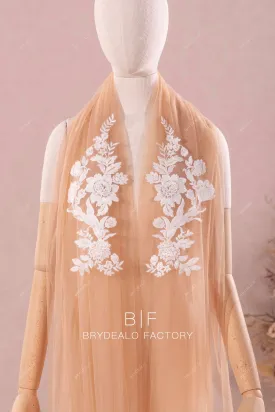 Beautiful Embroidery Flower Motif Lace Appliques Online