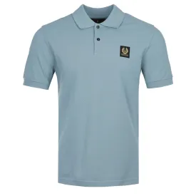 Belstaff Classic Short Sleeve Polo Shirt in Arctic Blue