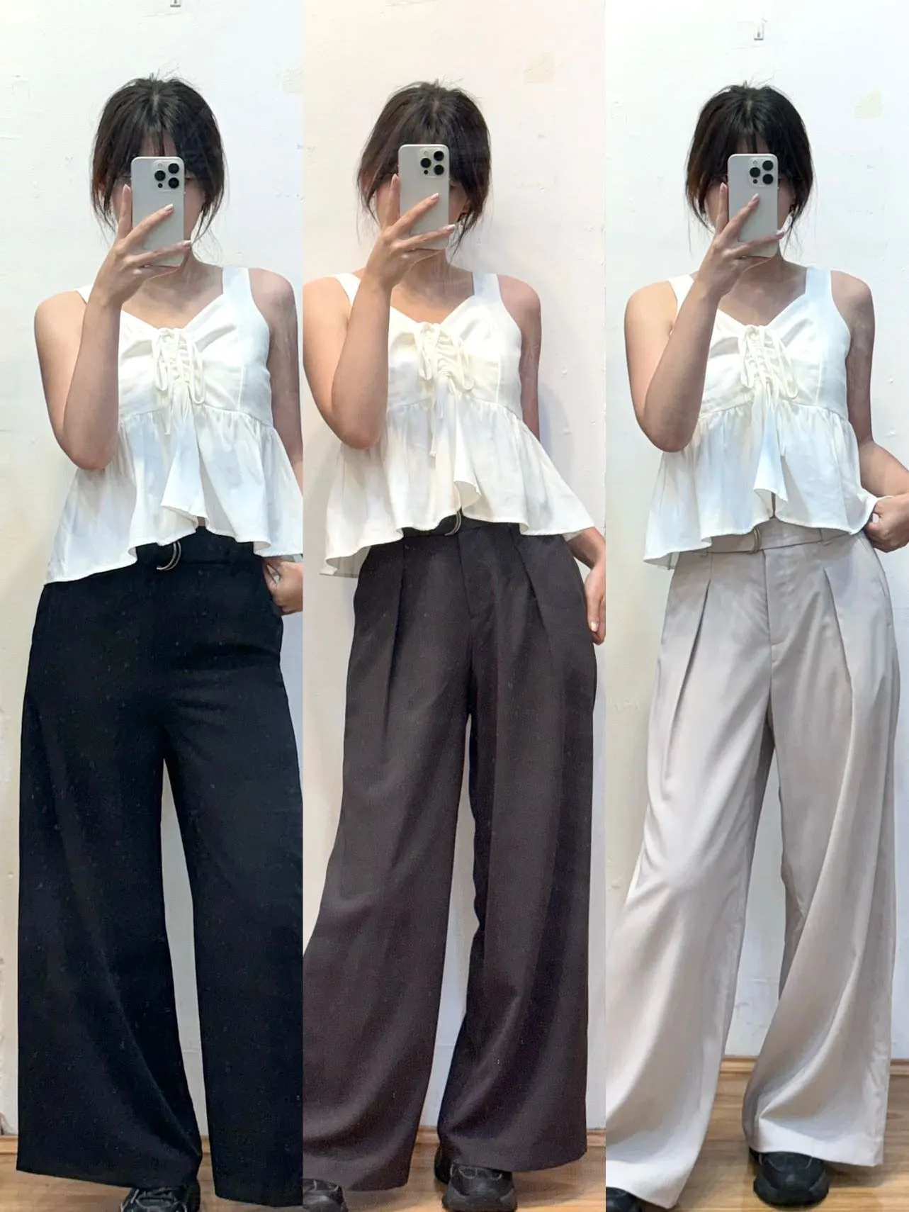 Belted Wide Pants