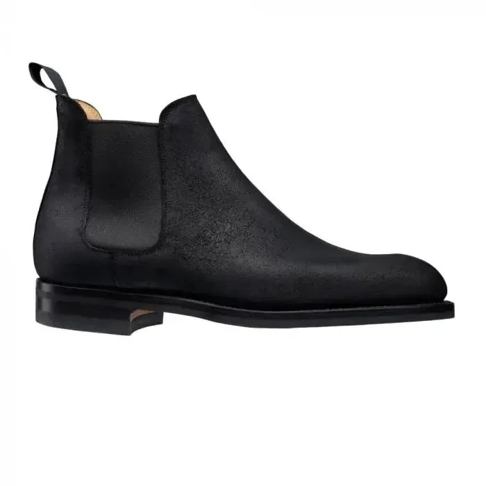 Chelsea 5 Black Rough-Out Suede Boots