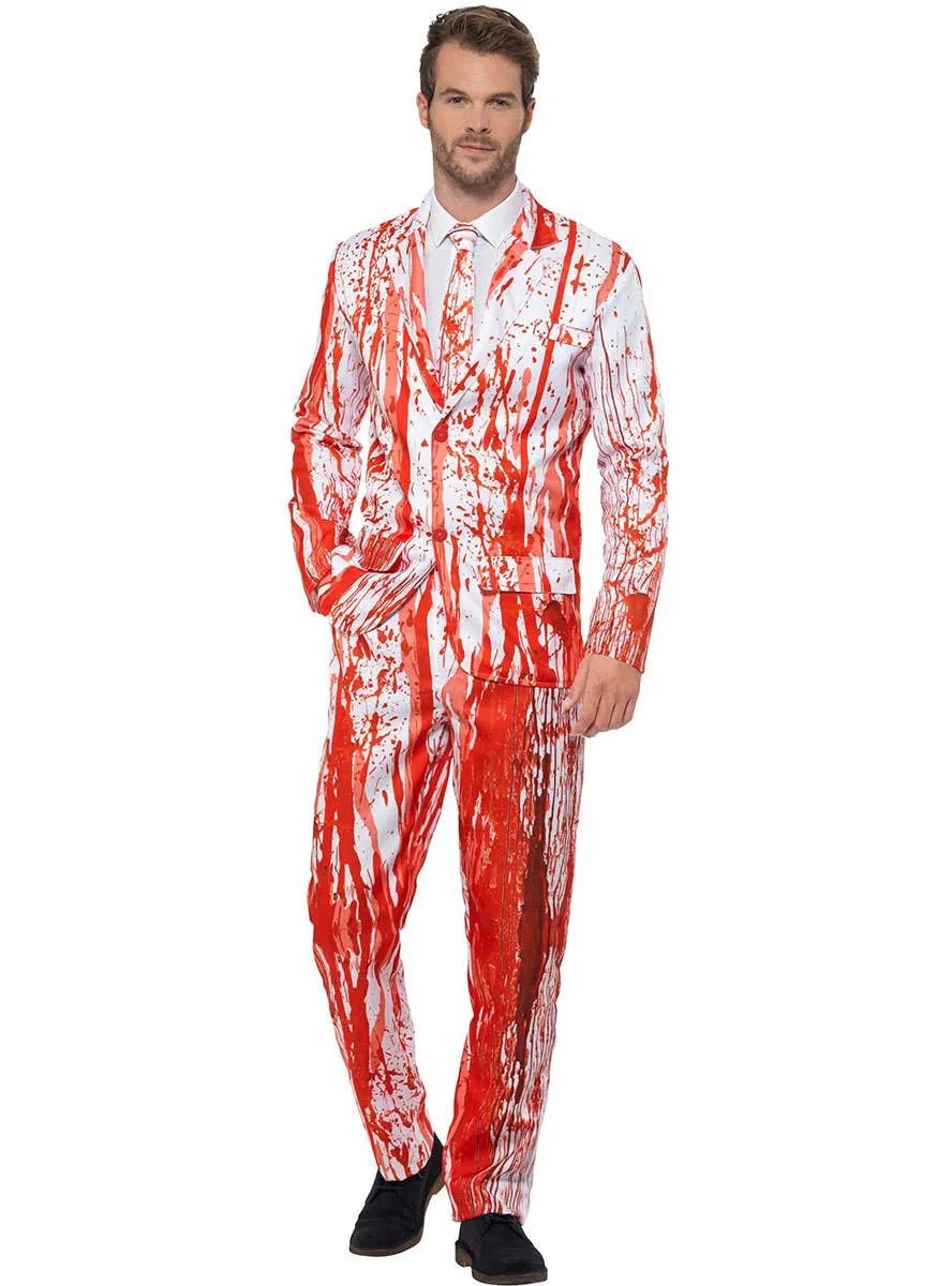 Creepy Blood Drip Mens Stand Out Halloween Suit