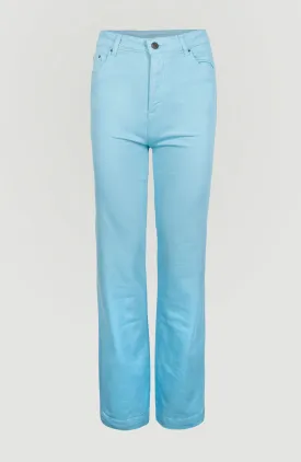 Dive Twill High-Waist Pants | Blue Topaz