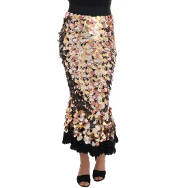 Dolce & Gabbana Sequin Embellished High-Waist Pencil Skirt