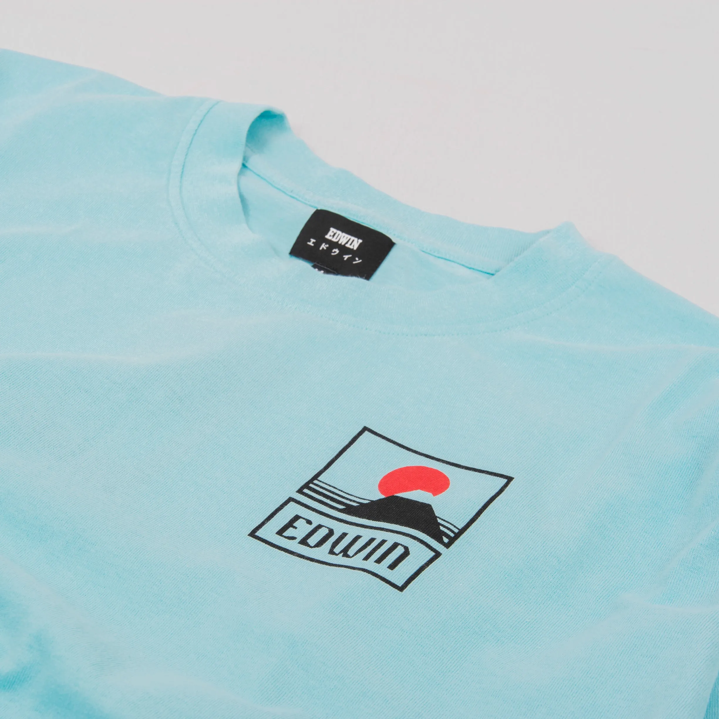 Edwin Sunset On Mt Fuji S/S Tee - Angel Blue