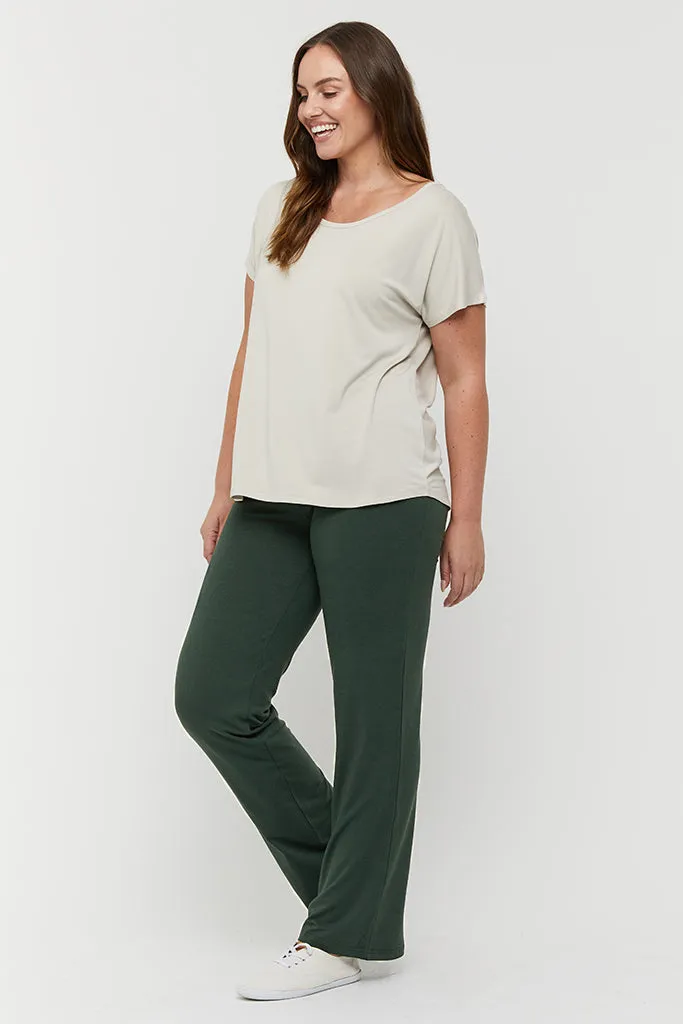 Essential Bamboo Maternity Pants - Forest