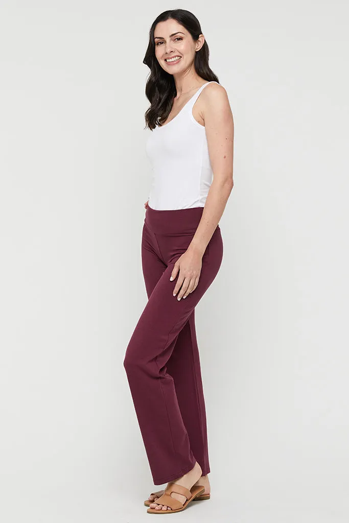 Essential Bamboo Pants - Burgundy