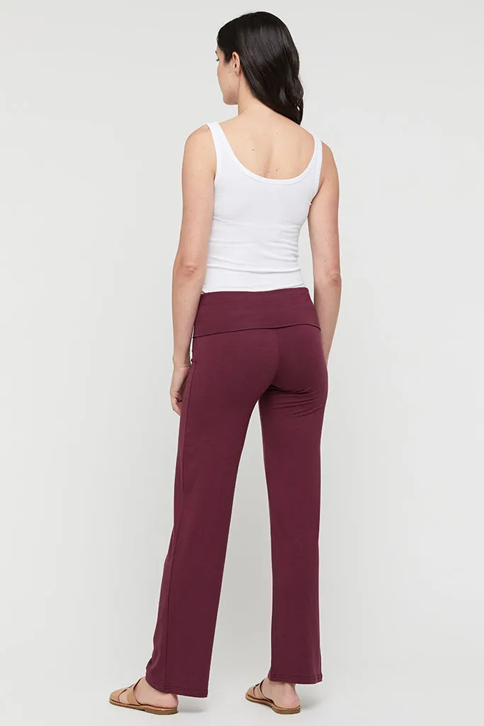 Essential Bamboo Pants - Burgundy