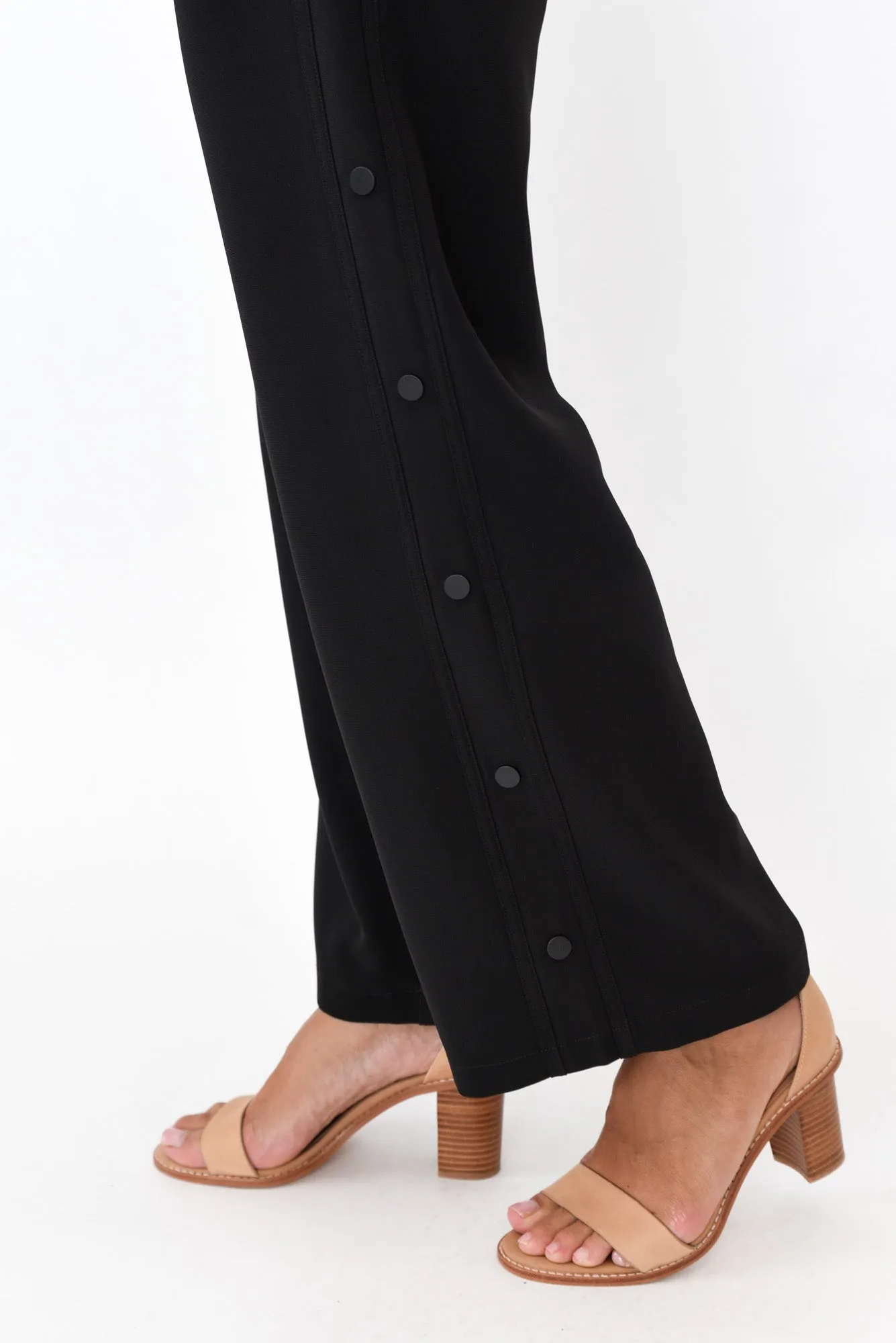 Estelle Black Wide Leg Pants