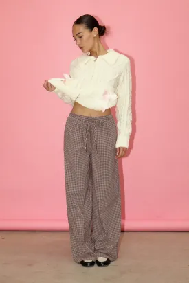 GINGHAM EASY PANTS