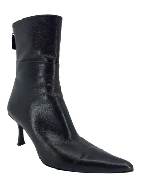 GUCCI Leather Pointed-Toe Boots Size 6.5