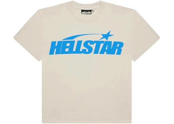 Hellstar Classic T-shirt (Regular Print) White/Blue