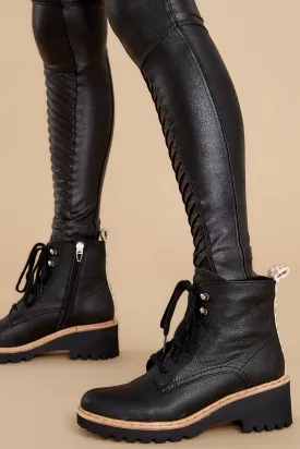 Hinto Black Leather Boots