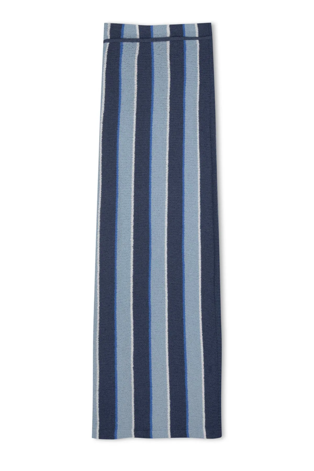 Horizon Stripe Organic Cotton Knit Wrap Skirt