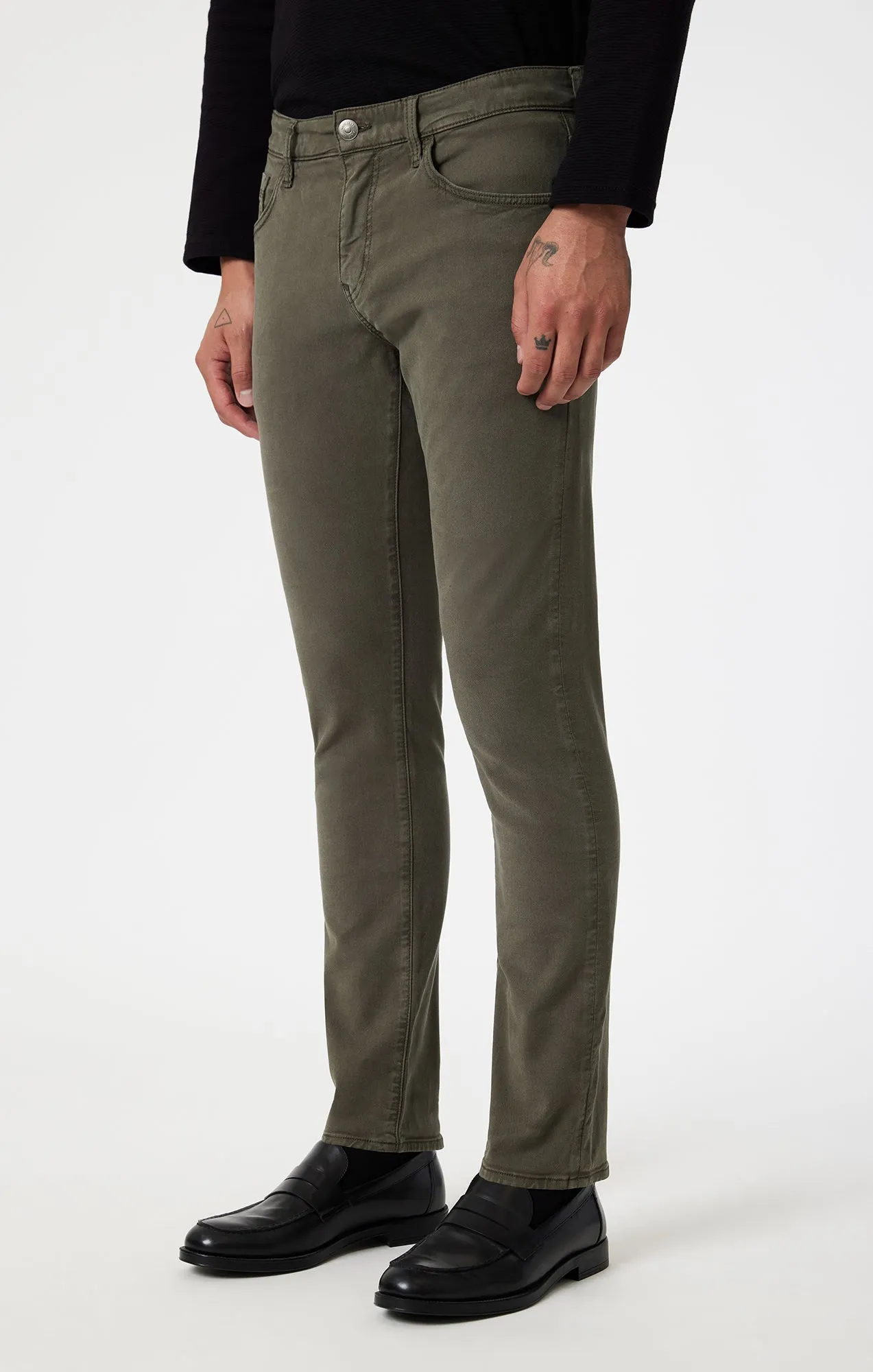 JAKE SLIM LEG IN TEA LEAF LUXE TWILL