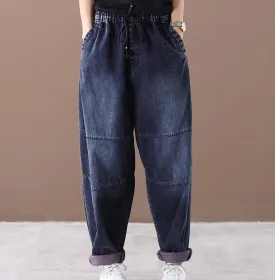 Loose Casual Women Cotton Harem Pants Wide Leg Pants SJ981106