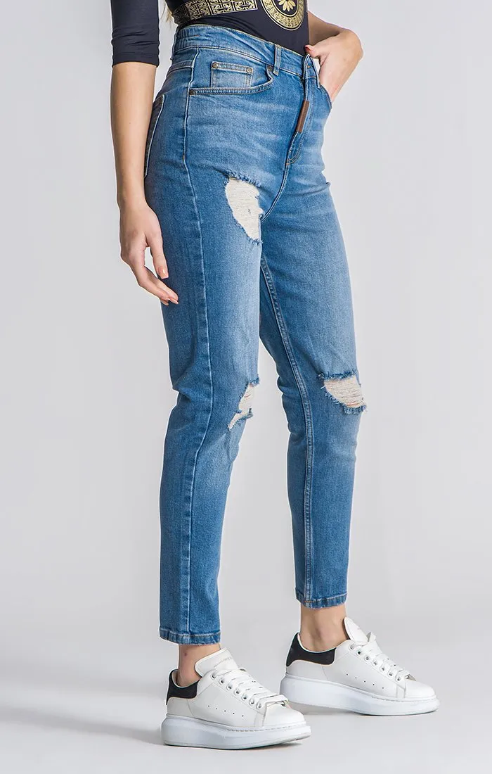 Medium Blue Core Mom Fit Jeans