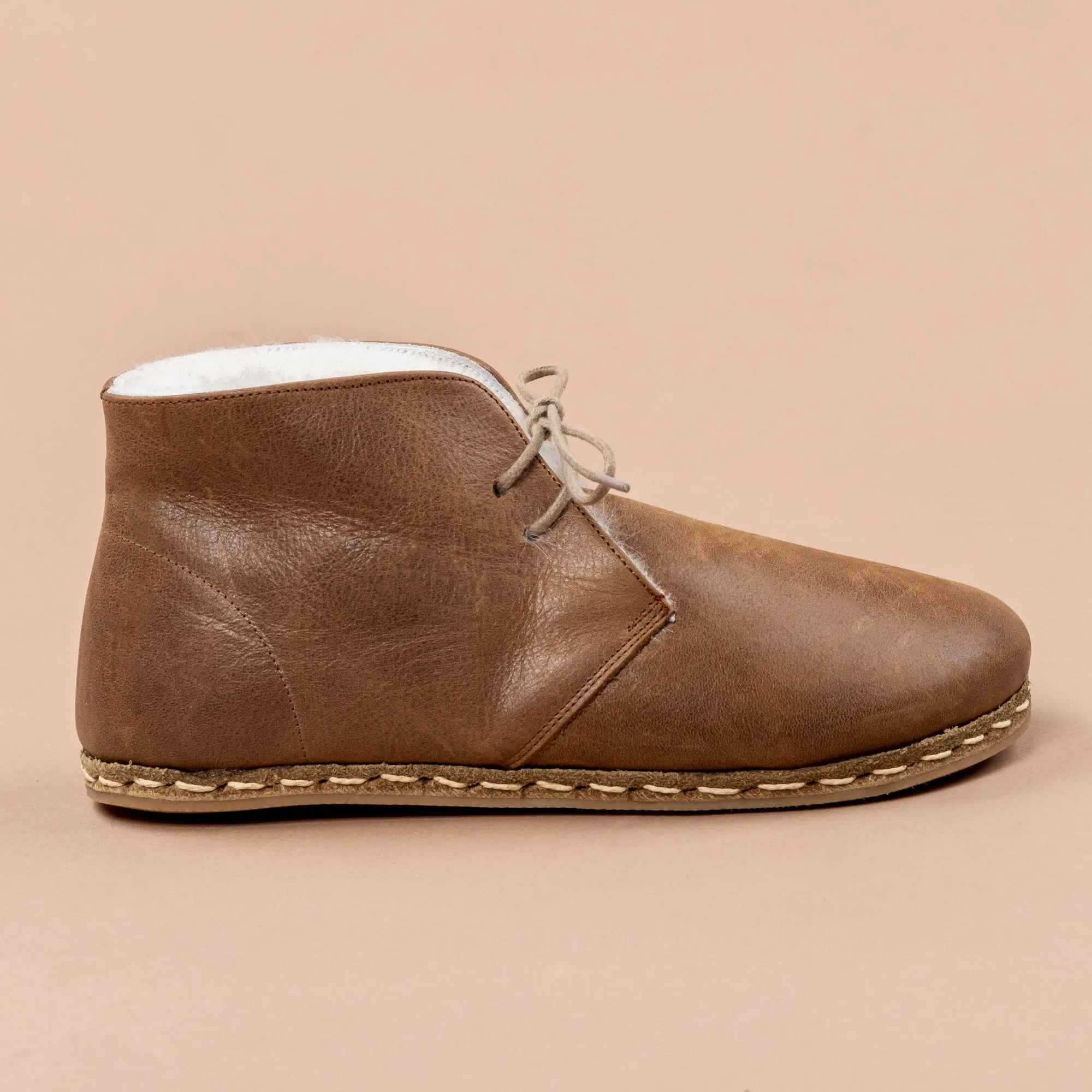 Men's Zaragoza Barefoot Oxford Boots with Fur