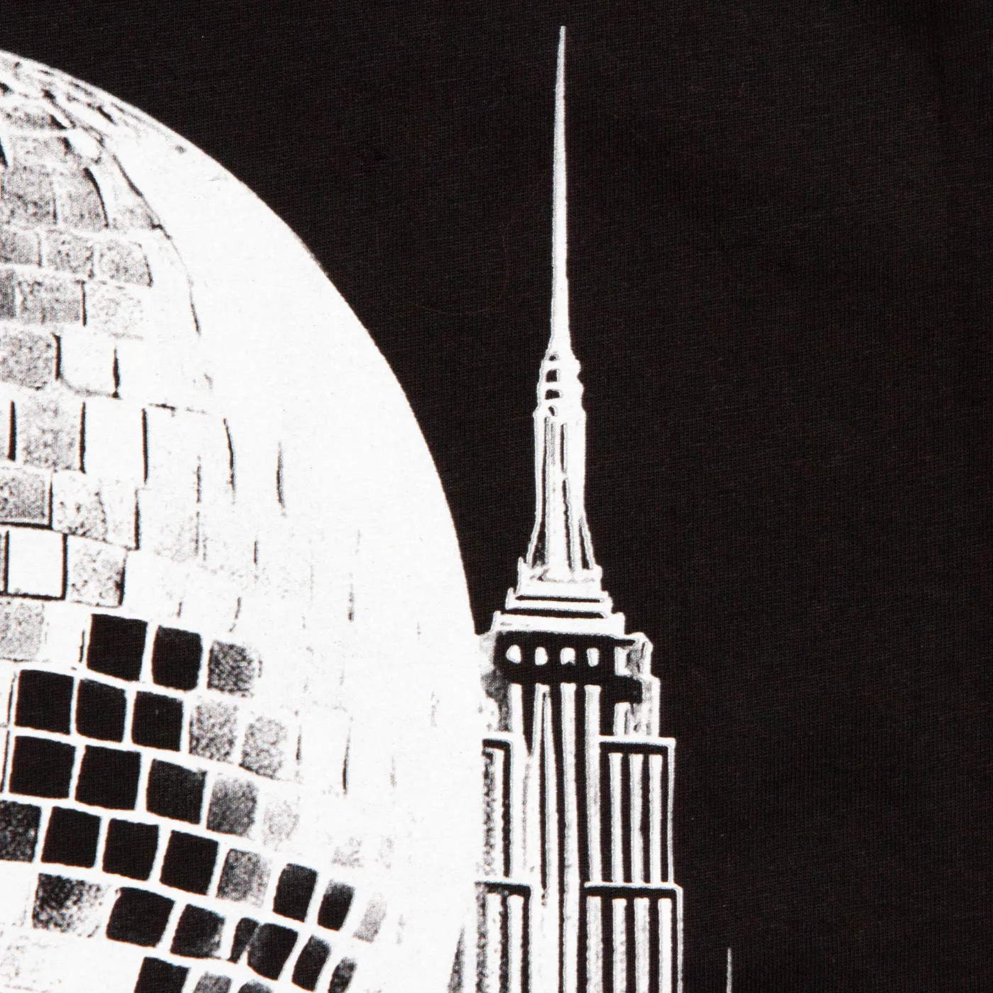 Metropolis Disco Labs NYC Front Print - Tshirt - Black