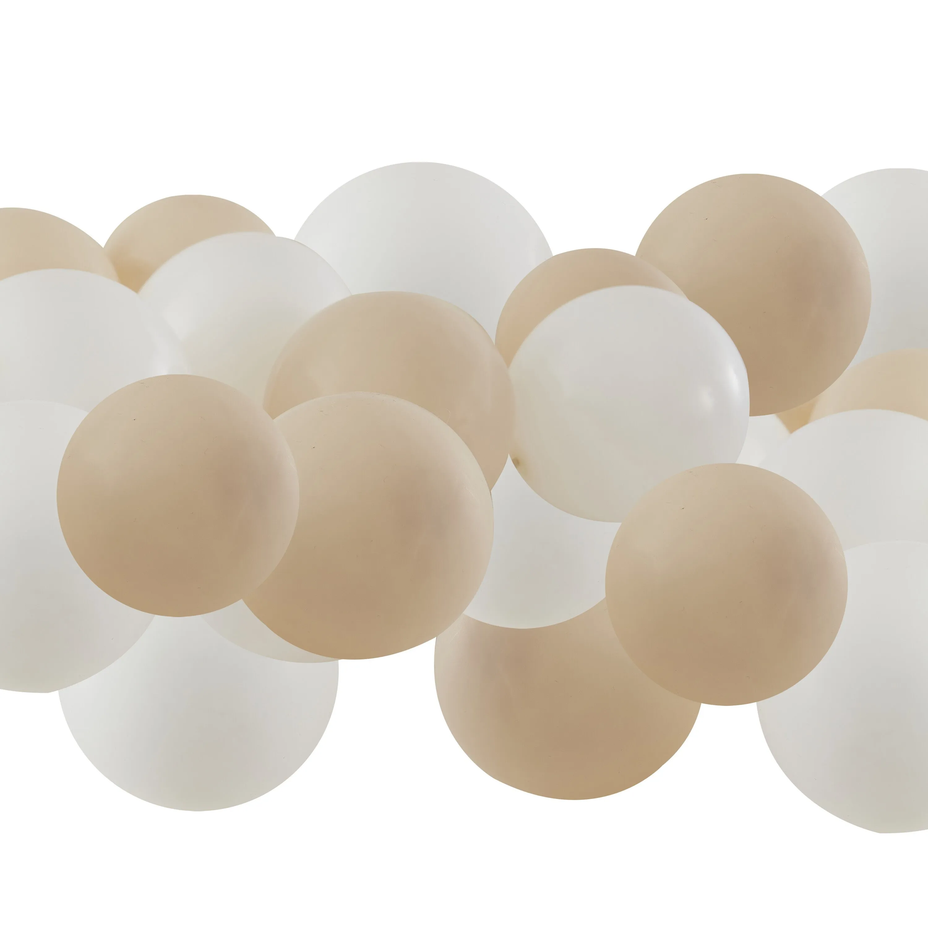 Nude and White Balloon Pack  of 40 (Small 5" Balloons ) - Wedding & Party Balloons