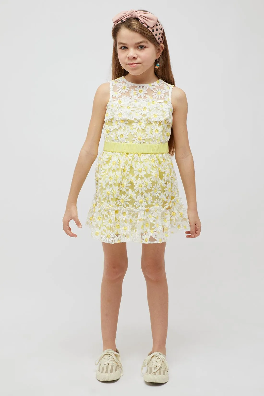 One Friday Yellow Ruffles Skirt