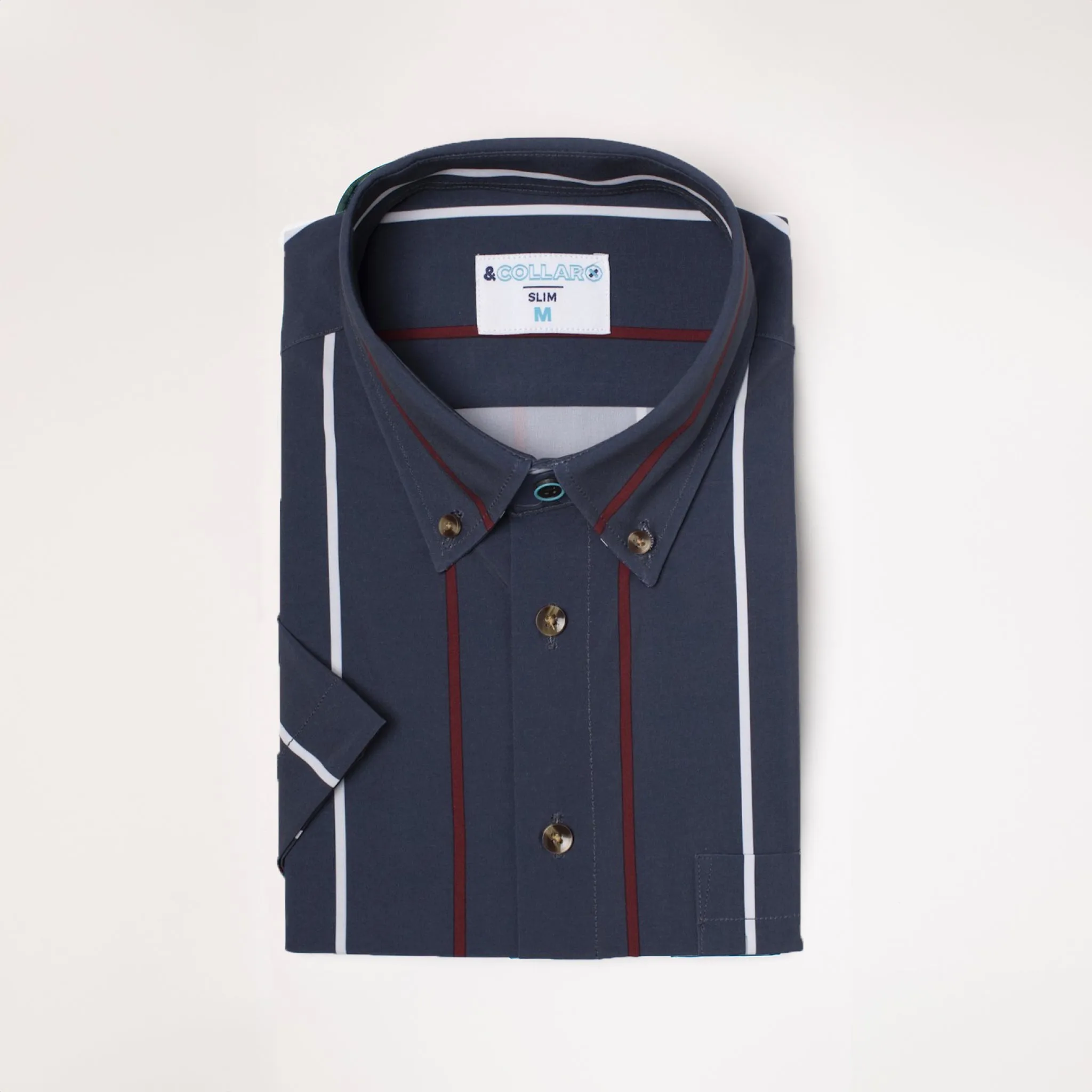 Range Shirt - Navy w/ Red and White Stripes