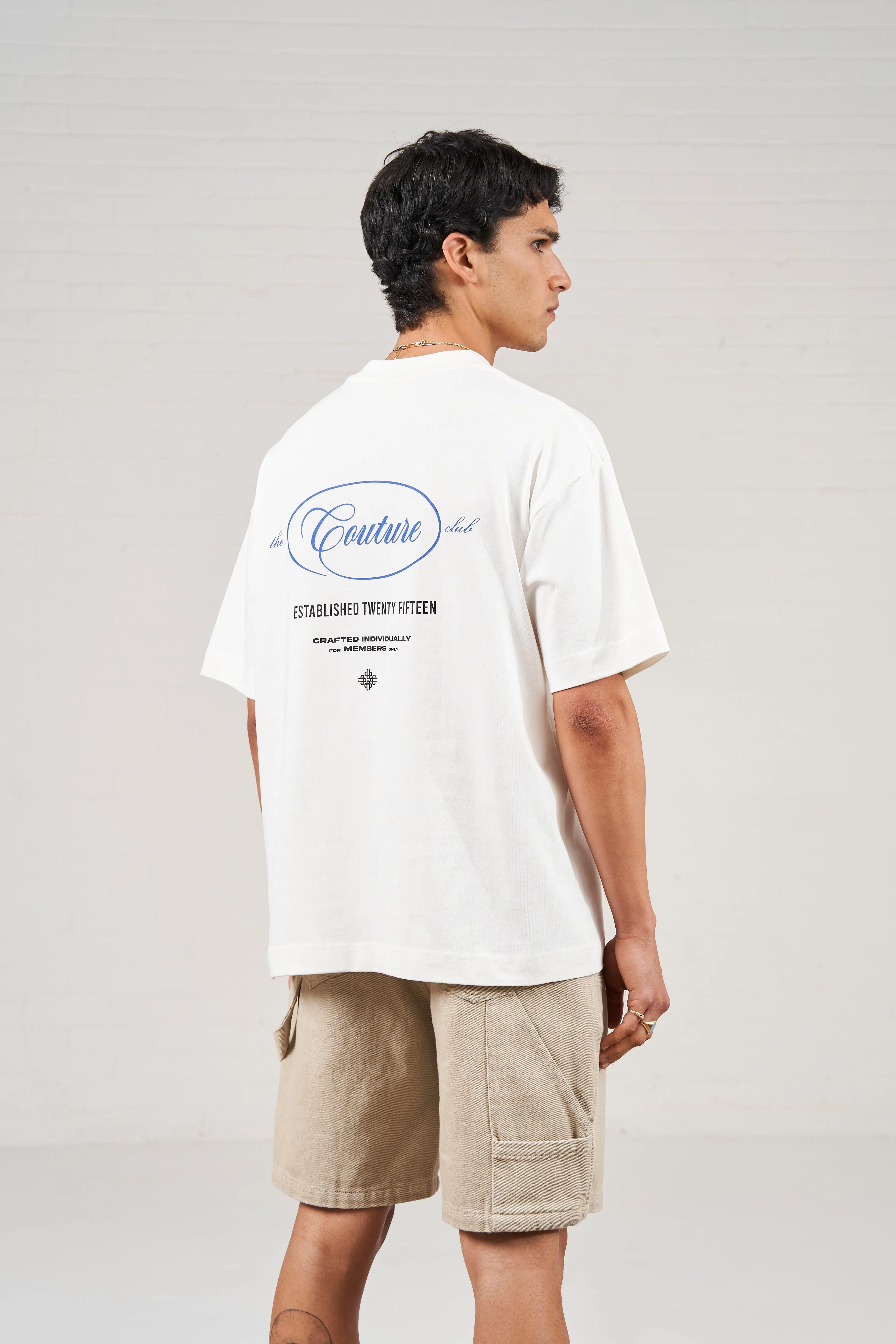 SCRIPT MULTI GRAPHIC MEMBERS ONLY T-SHIRT - OFF WHITE