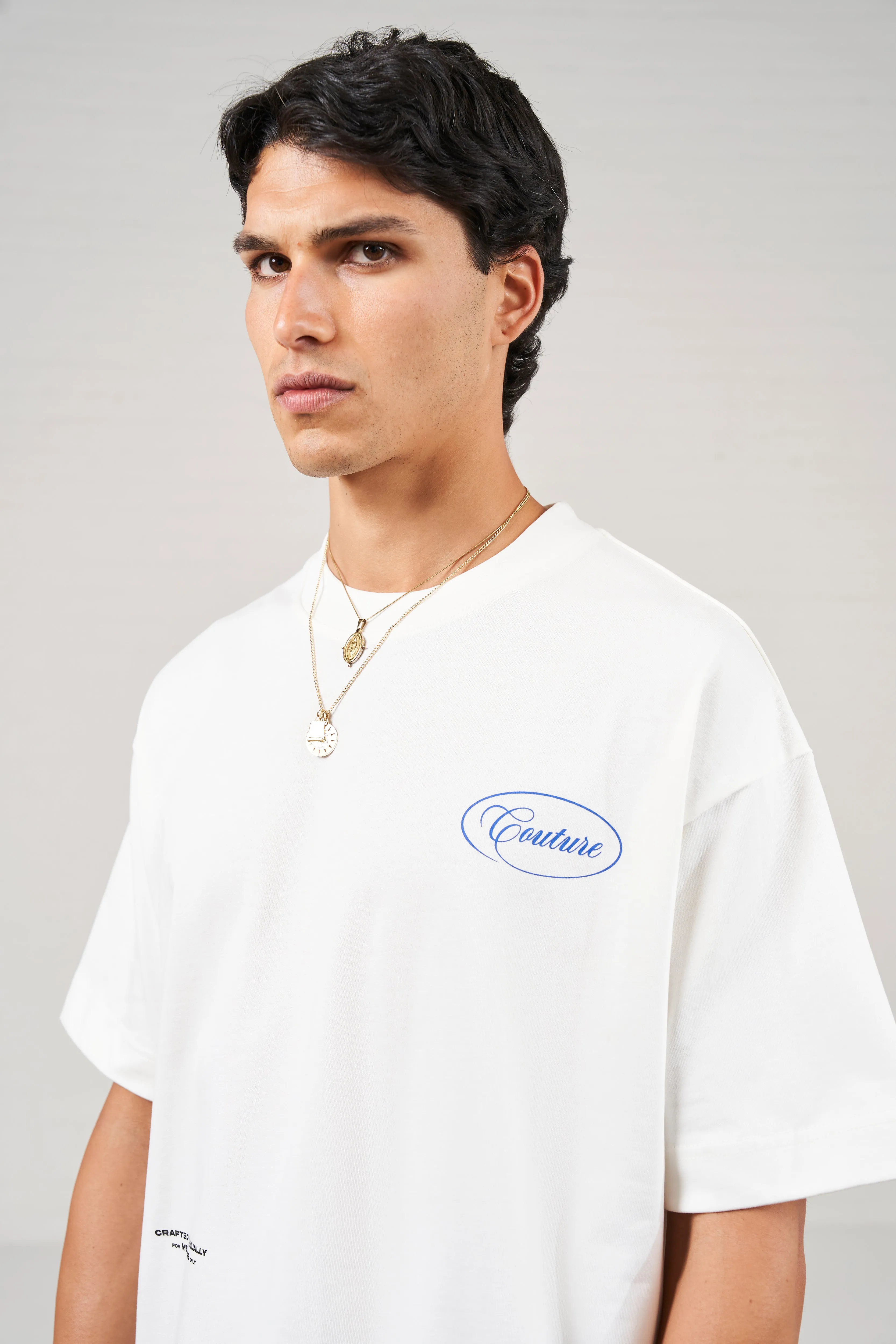 SCRIPT MULTI GRAPHIC MEMBERS ONLY T-SHIRT - OFF WHITE