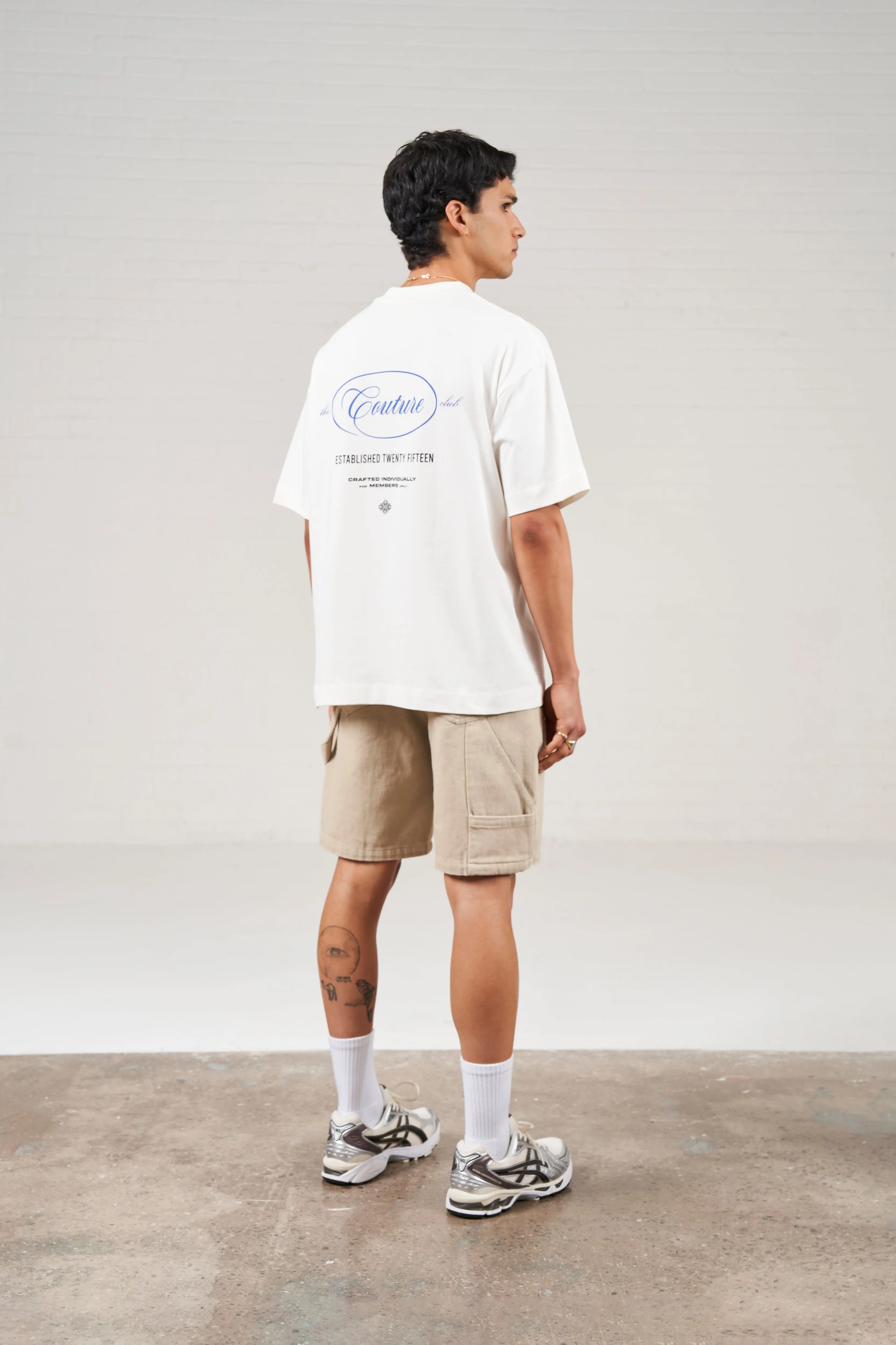 SCRIPT MULTI GRAPHIC MEMBERS ONLY T-SHIRT - OFF WHITE