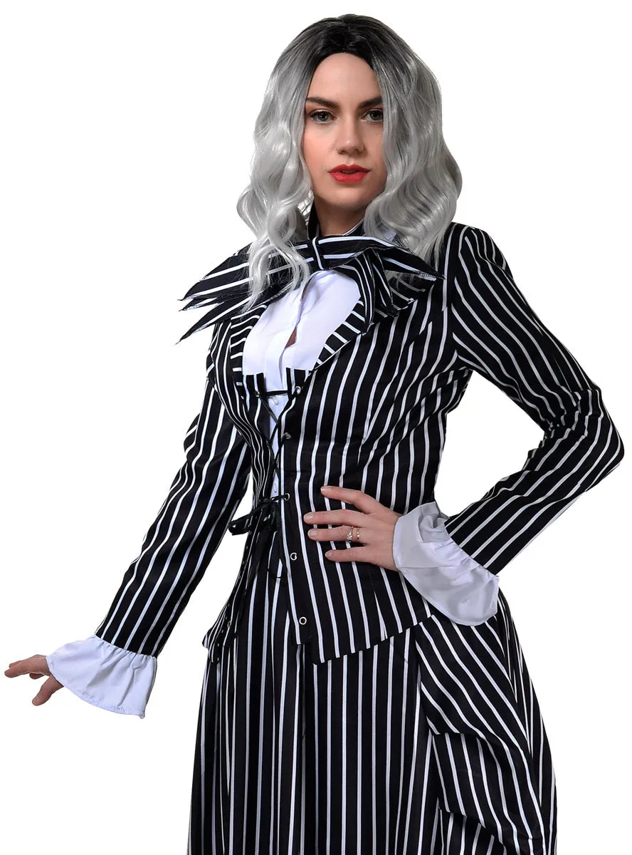 Skeleton Jack Plus Size Womens Deluxe Christmas Costume