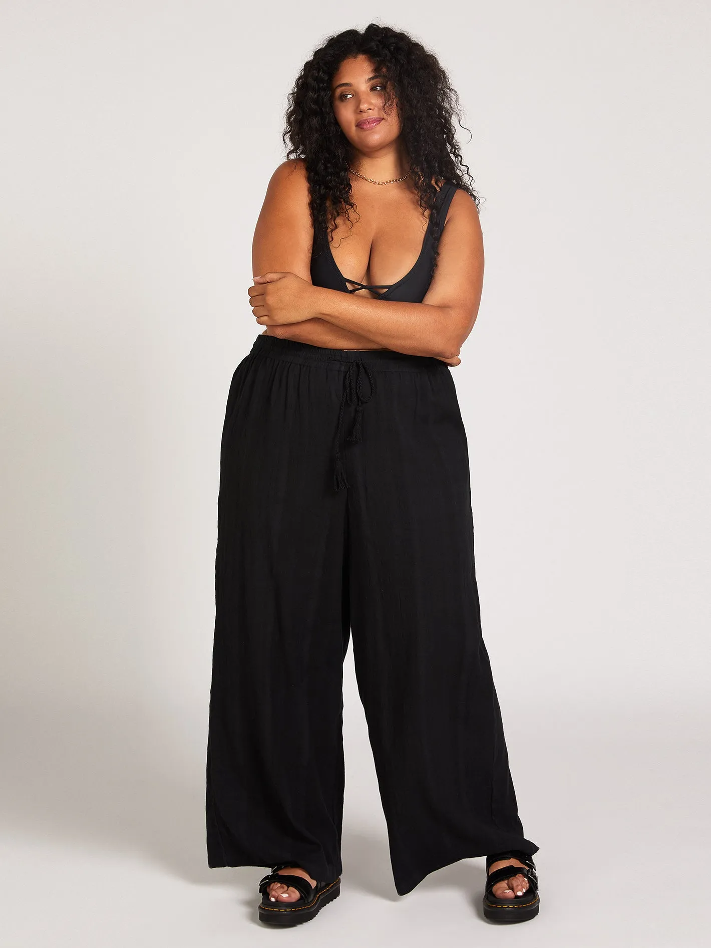 Sun Spent Pants Plus Size - Black