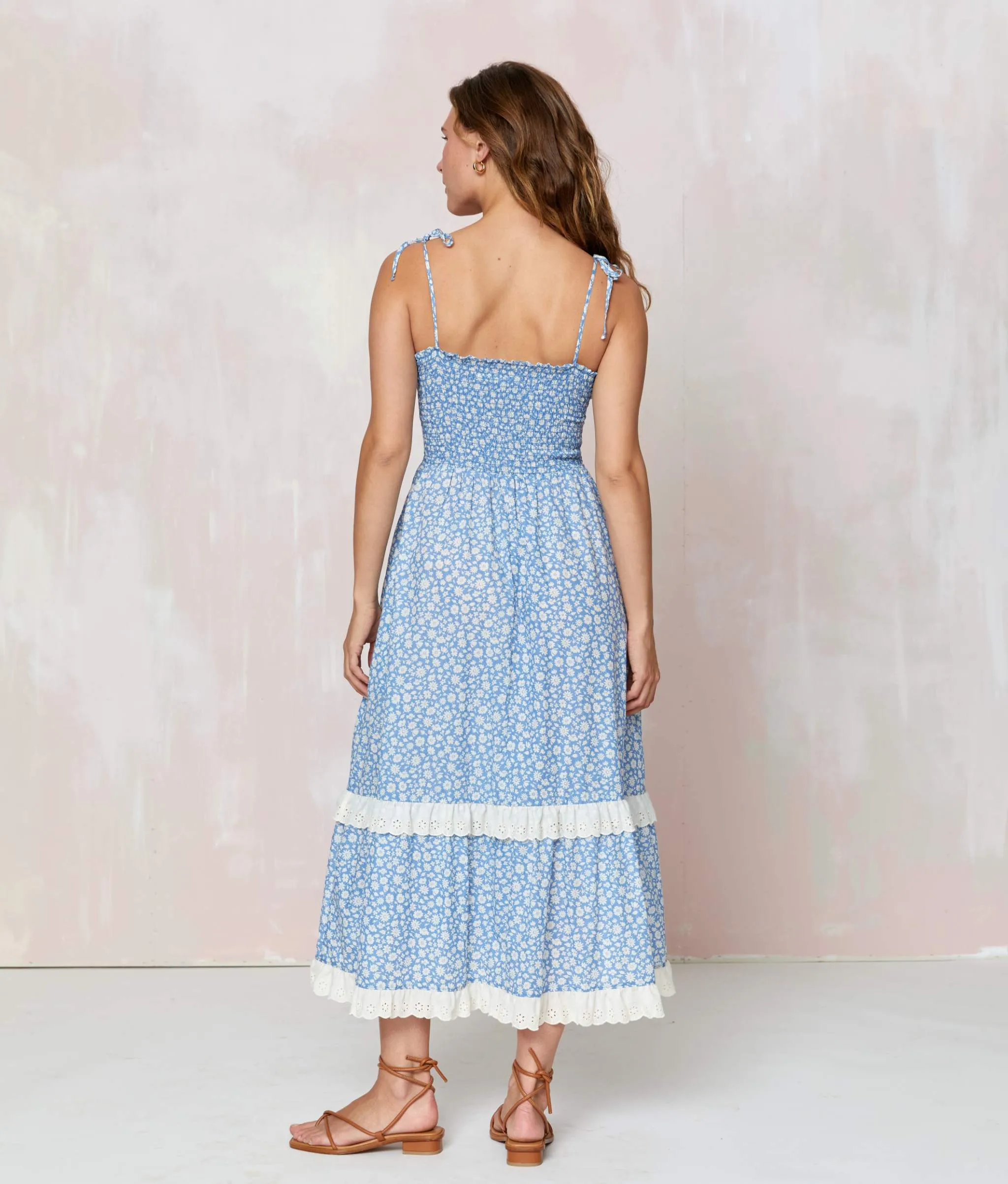 The Emma Dress | Blue Calendula