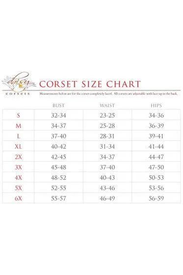 Top Drawer 3 PC Brocade Angel Corset Costume