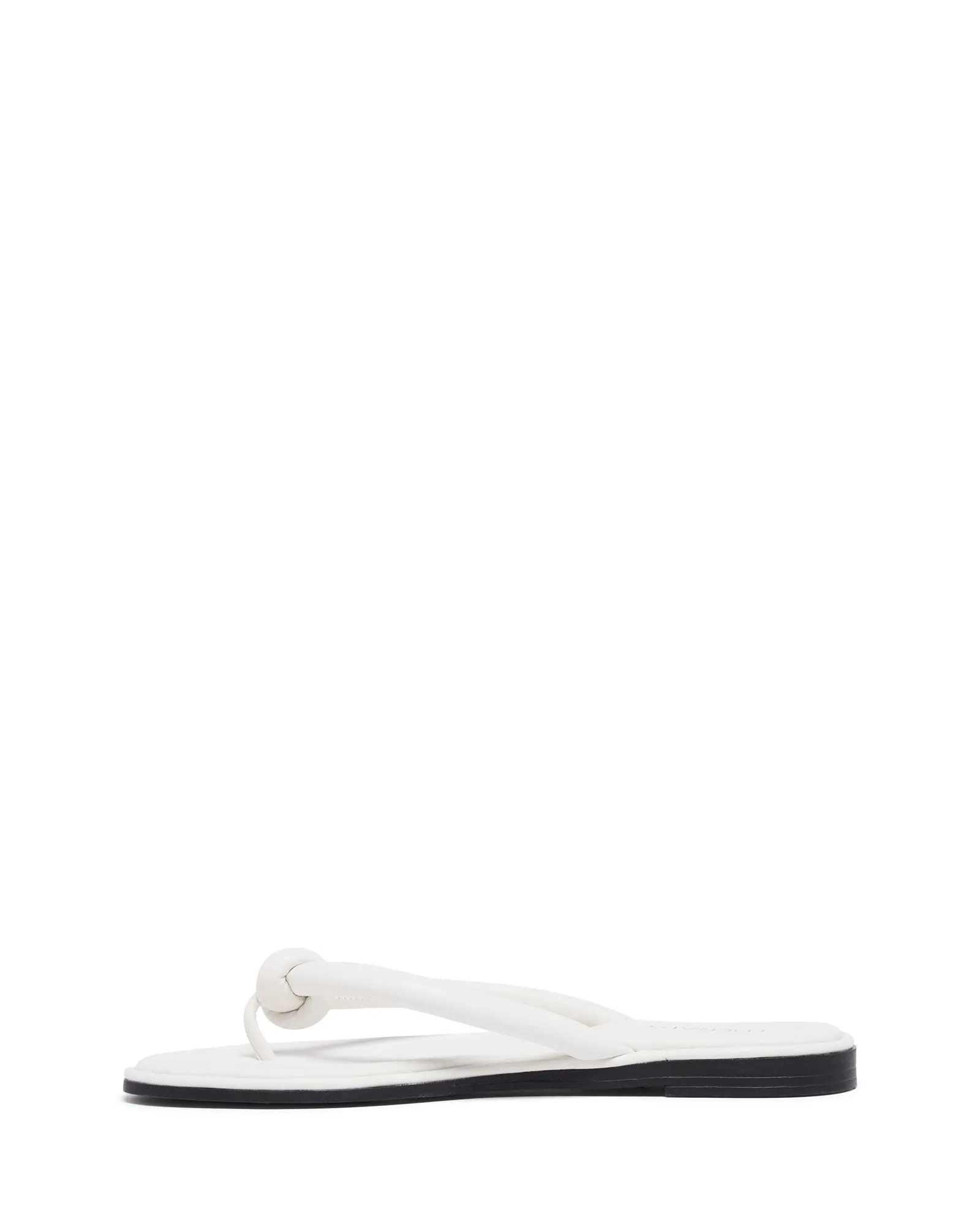 Tyana Thong Sandal White Smooth