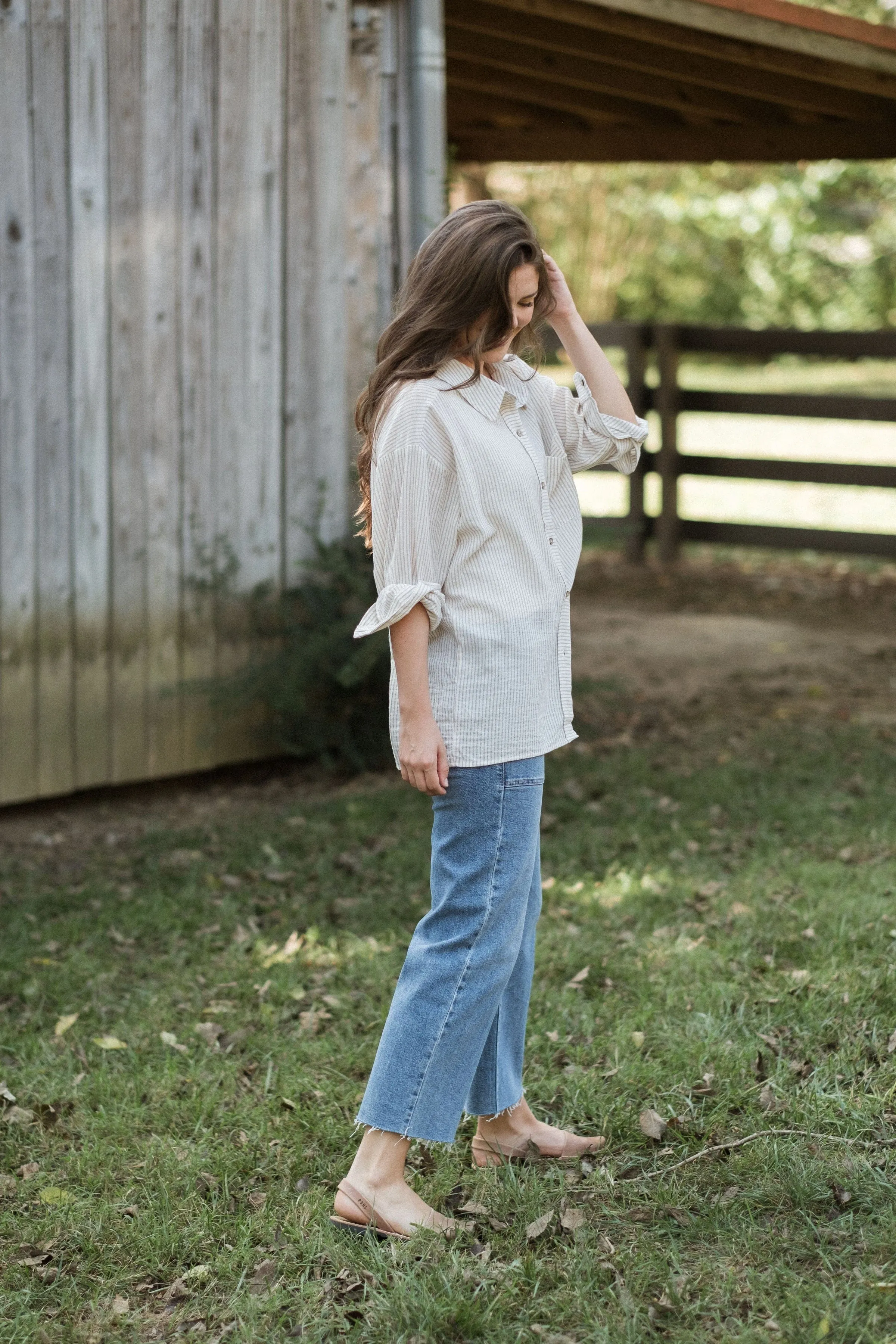 Venice Button Down - Tan