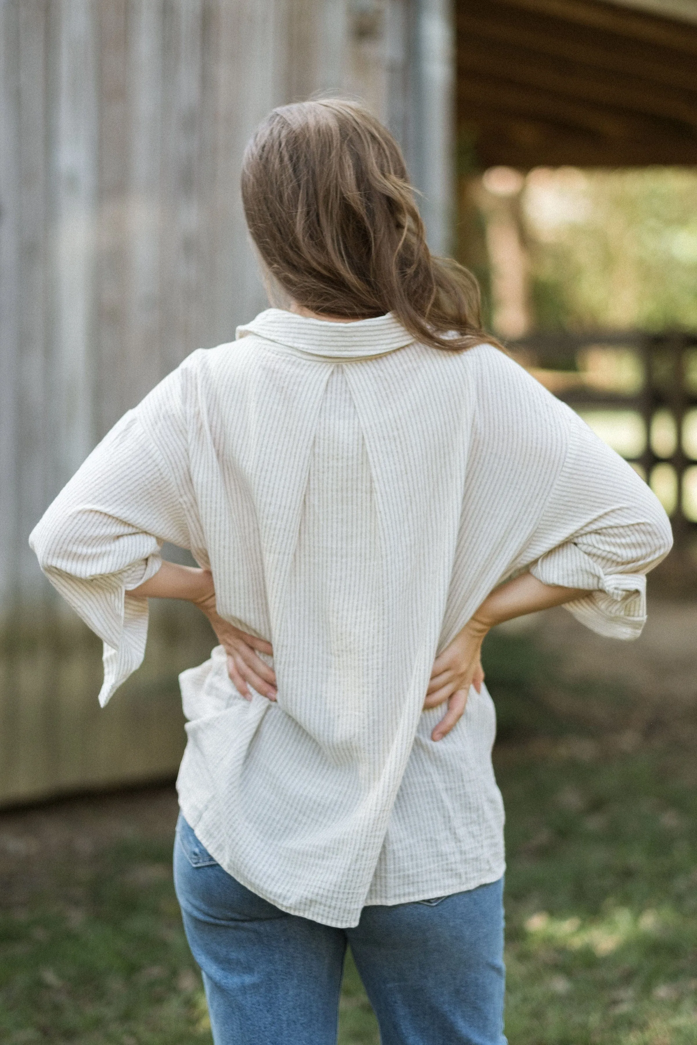 Venice Button Down - Tan