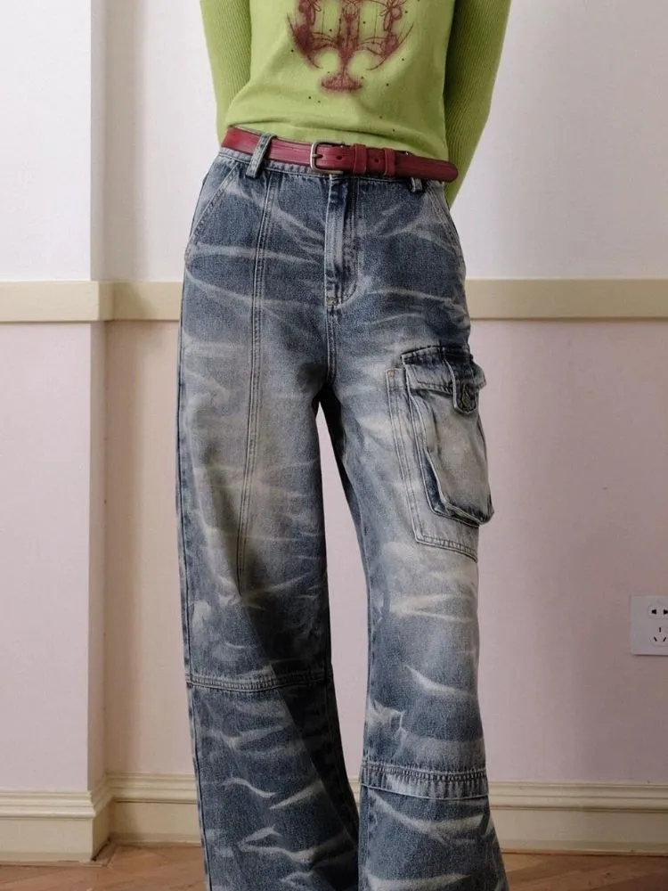 Washed blue jeans【s0000003702】