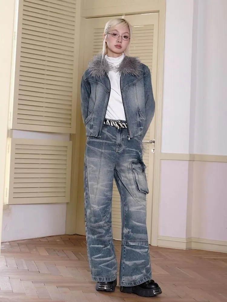 Washed blue jeans【s0000003702】