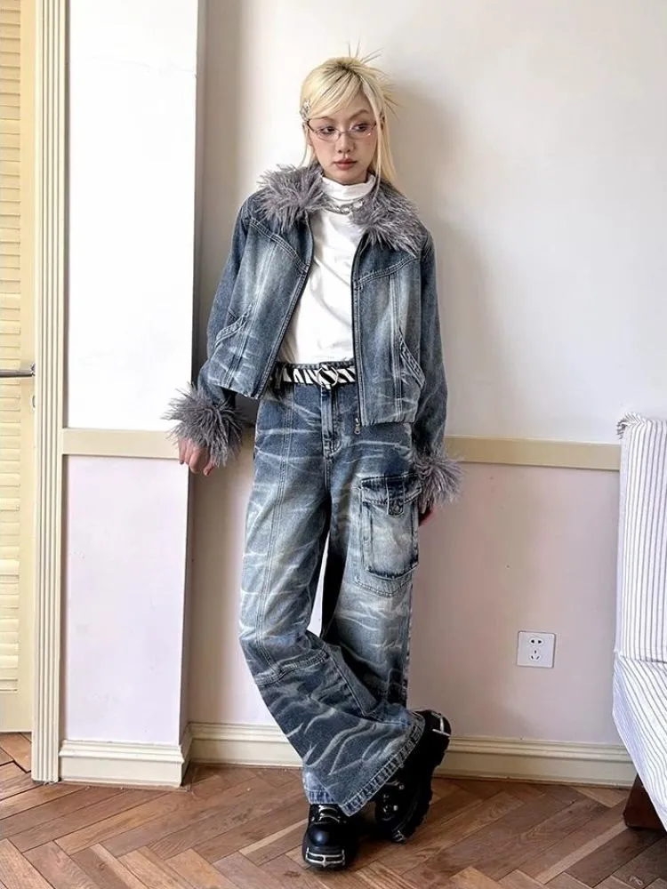 Washed blue jeans【s0000003702】