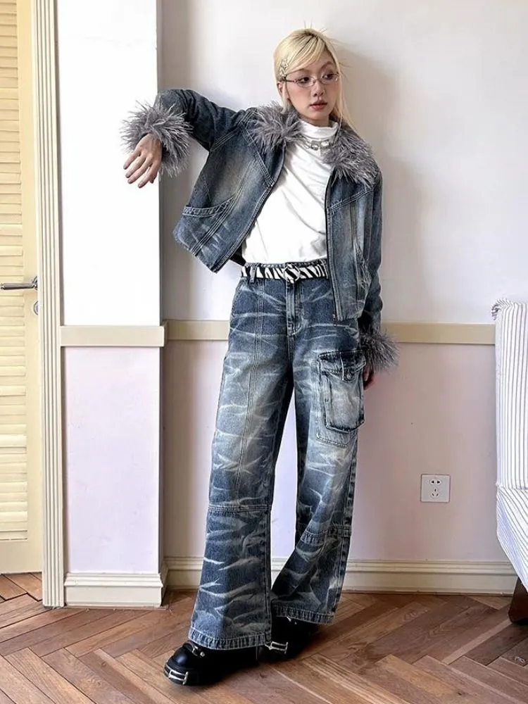 Washed blue jeans【s0000003702】