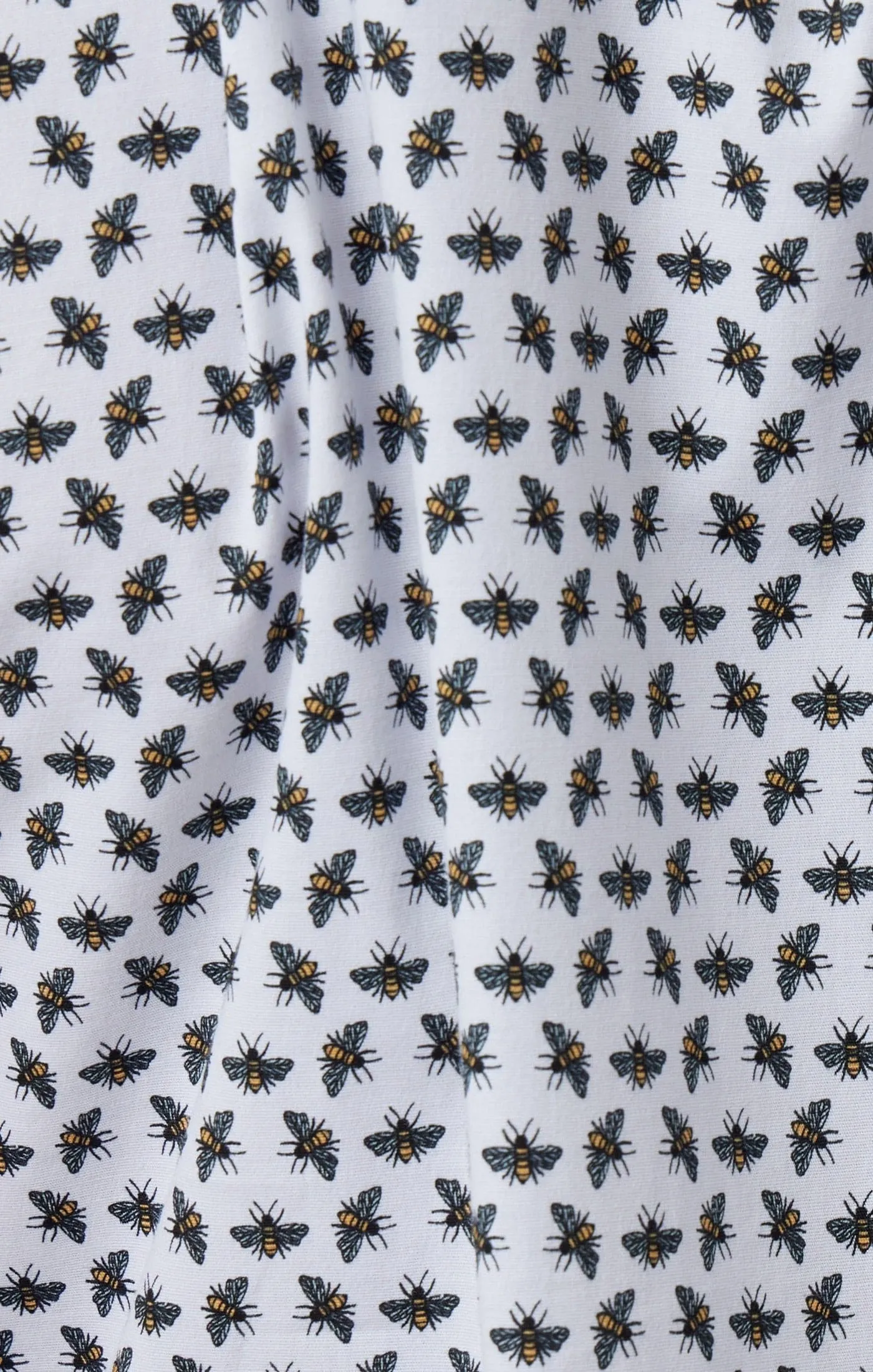 White Bees Short Sleeve Shirt