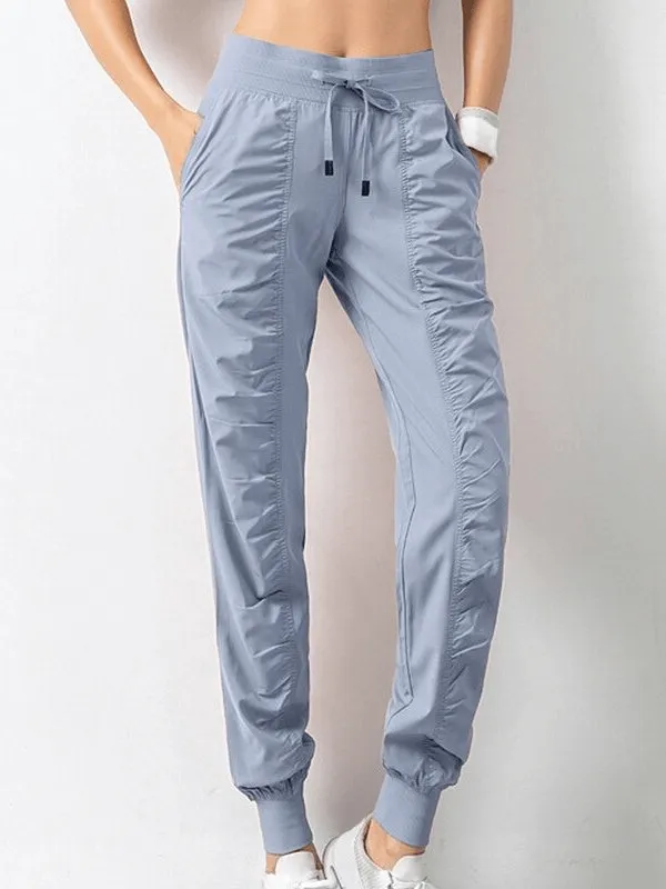 Women's Sports Joggers with Side Pockets with Cuffs - SF0177