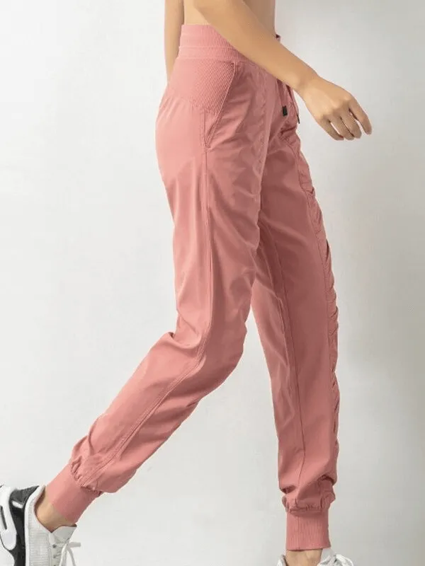 Women's Sports Joggers with Side Pockets with Cuffs - SF0177