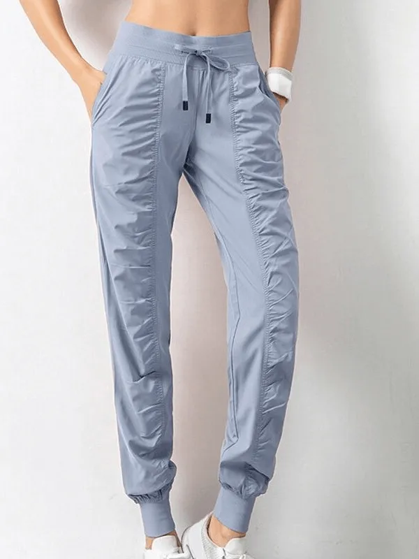 Women's Sports Joggers with Side Pockets with Cuffs - SF0177