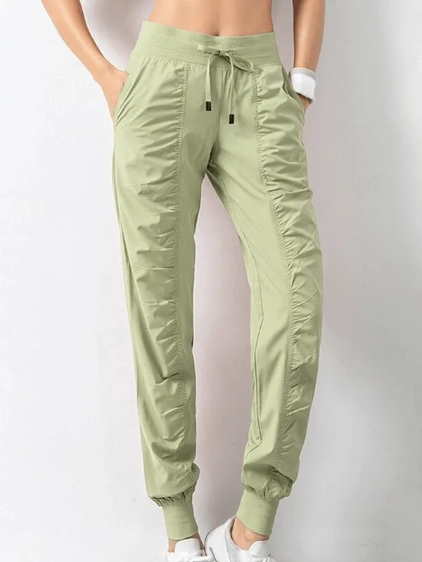 Women's Sports Joggers with Side Pockets with Cuffs - SF0177