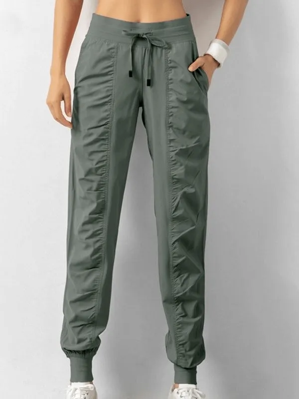 Women's Sports Joggers with Side Pockets with Cuffs - SF0177