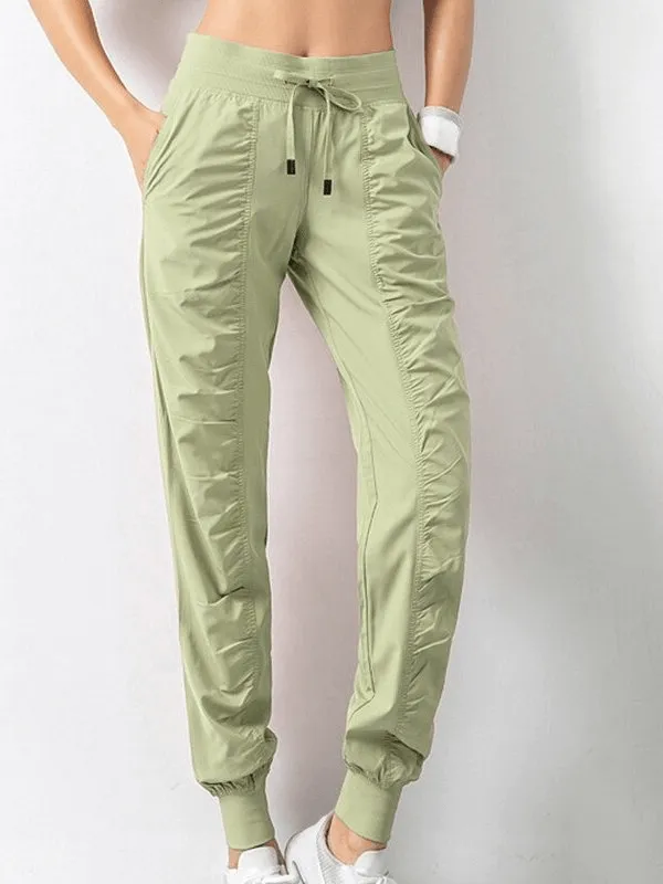 Women's Sports Joggers with Side Pockets with Cuffs - SF0177